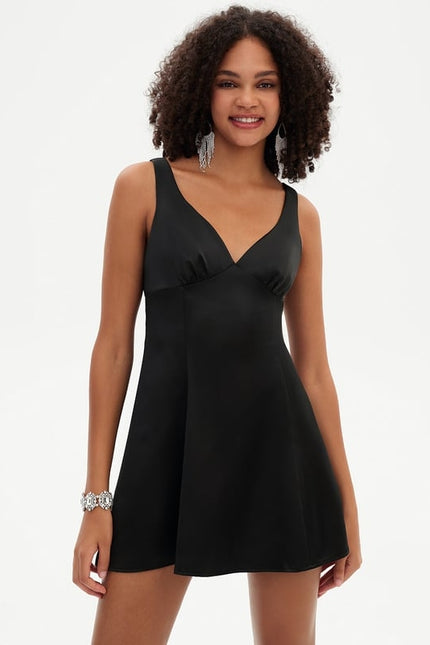 Robe De Bal Noire Évasée - gallery 6