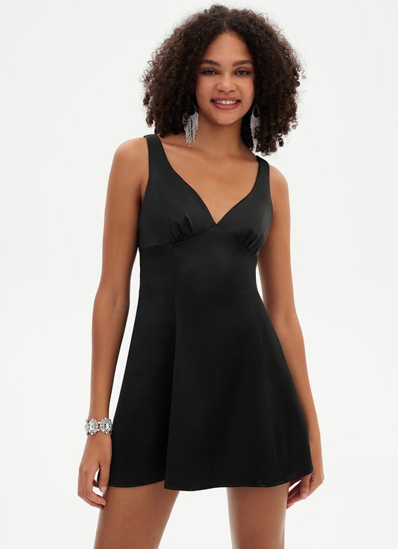 Robe De Bal Noire Évasée - gallery 6