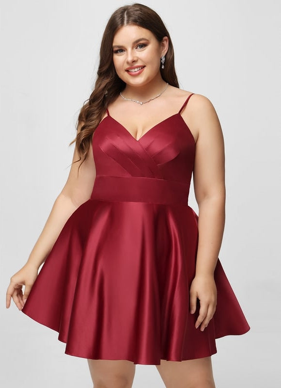 Robe De Bal Satinée Décontractée - gallery 7