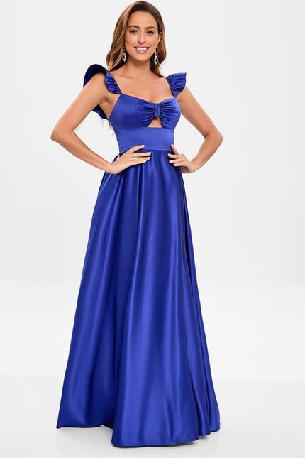 Robe De Bal Longue Satinée Élégante - gallery 4