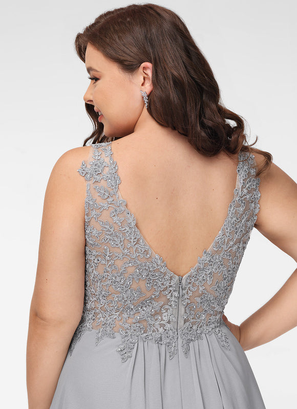 Robe De Bal Courte Argentée - gallery 9