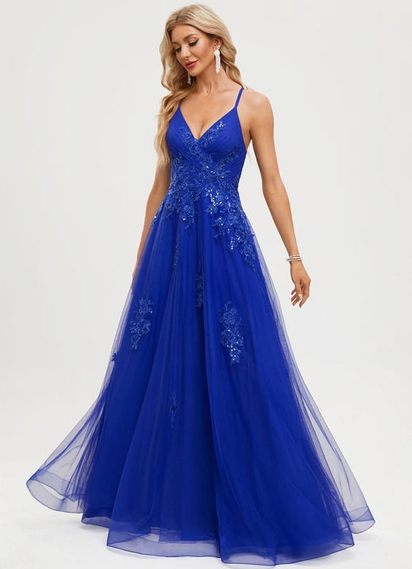 Robe De Bal Tulle Azur - gallery 3