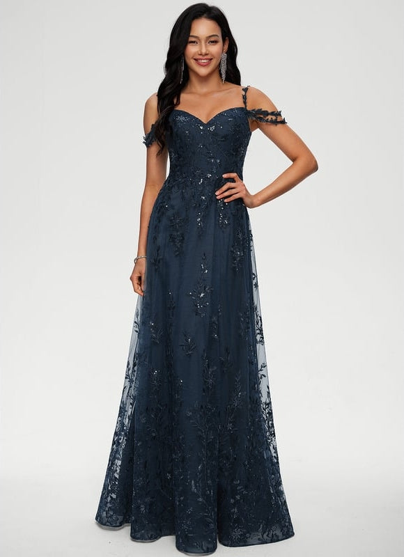Robe De Bal Émeraude Délicate - gallery 1