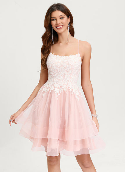 Robe De Bal Tulle Rose