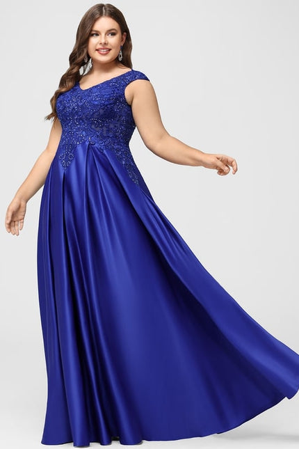 Robe De Bal Satinée Royal - gallery 5