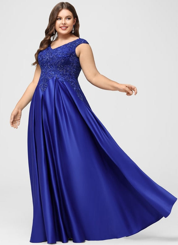 Robe De Bal Satinée Royal - gallery 5