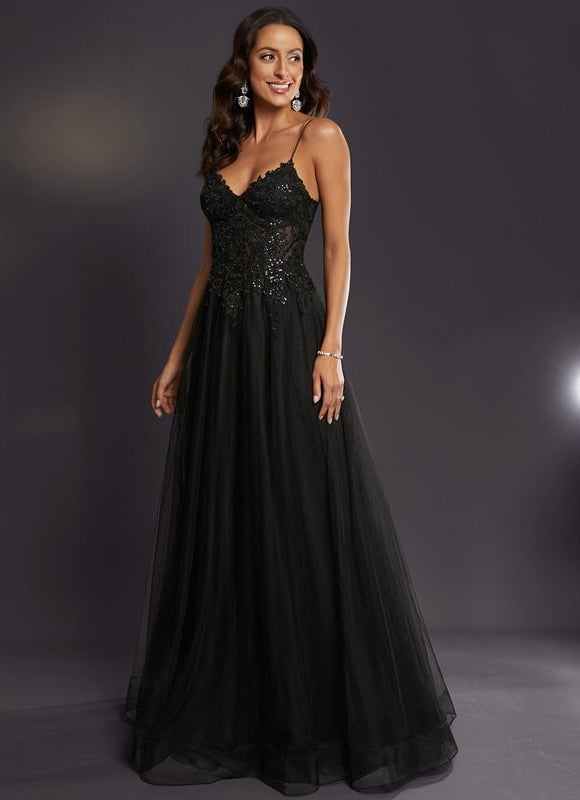 Robe De Bal Vaporeuse Céleste - gallery 3