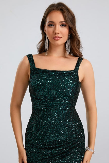 Robe De Bal Pailletée Émeraude - gallery 6