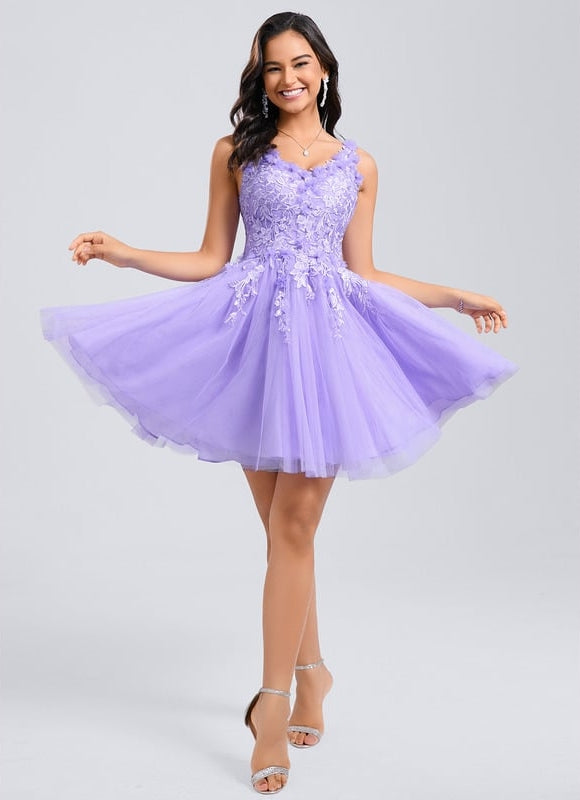 Robe De Bal Tulle Lavande - gallery 5
