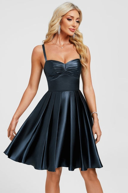 Robe De Bal Satin Plissée - gallery 5