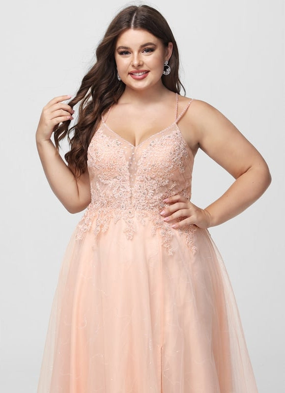 Robe De Bal Rose Élégante - gallery 8