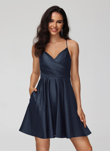 Robe De Bal Satinée Décontractée