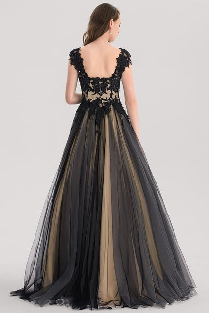 Robe De Bal Noir Doré Chic - gallery 3