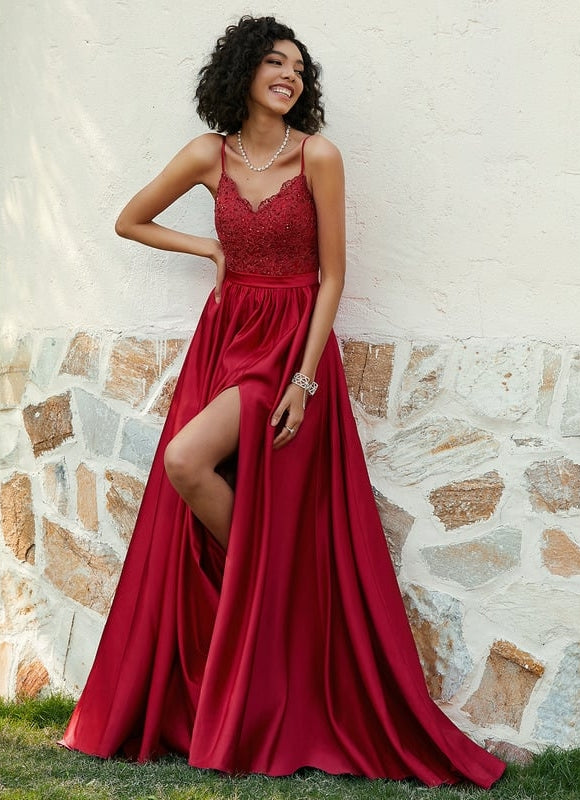 Robe De Bal Ébène Satinée - gallery 2