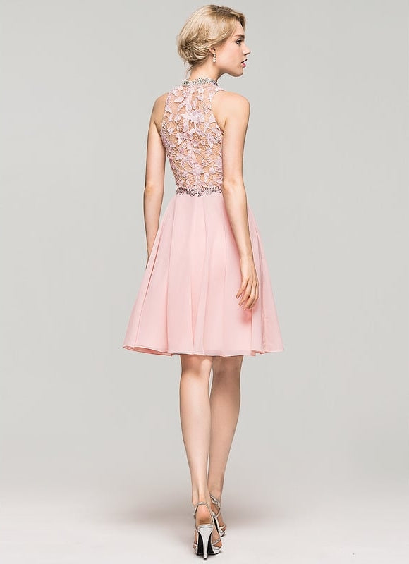 Robe De Bal Chiffon Perlée - gallery 7