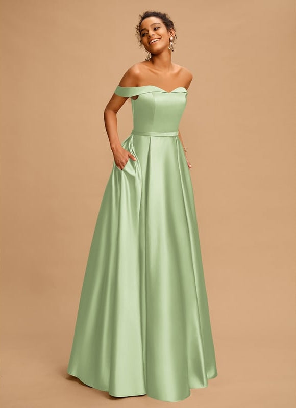 Robe De Bal Satinée Flottante - gallery 7