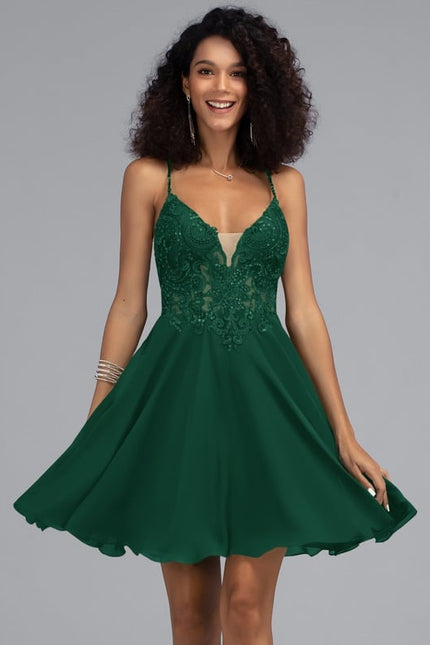 Robe De Bal Sérénité Émeraude Étoilée