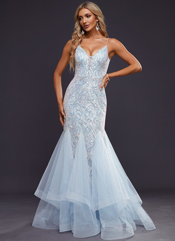 Robe De Bal Sirène Éclatante - gallery 7