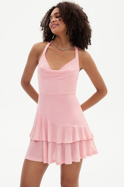 Robe De Bal Courte À Volants - gallery 6