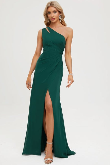 Robe De Bal Émeraude Élégante - gallery 1