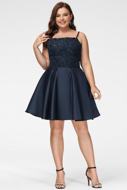 Robe De Bal Satinée À Bretelles - gallery 4