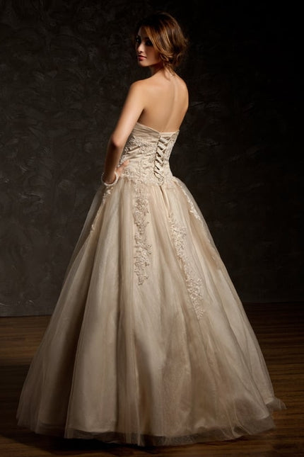 Robe De Bal Tulle Beige - gallery 2