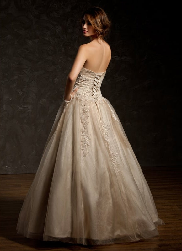 Robe De Bal Tulle Beige - gallery 2