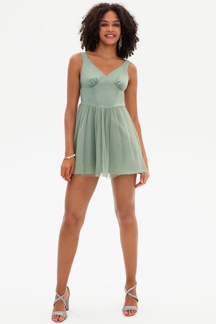 Robe De Bal Émeraude Aérienne