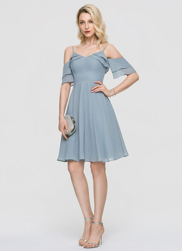 Robe De Bal Fluide Ciel - gallery 5