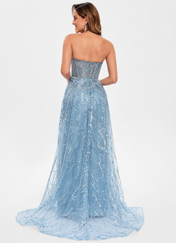 Robe De Bal Éclat Argenté - gallery 6