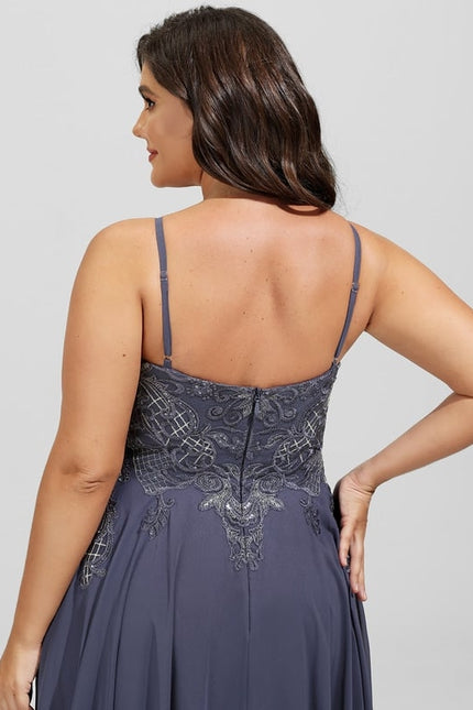 Robe De Bal Fluide Ornée - gallery 4