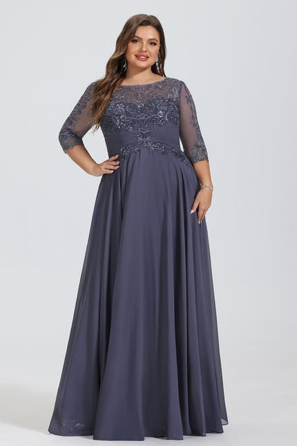 Robe De Bal Longue Marine Chic - gallery 8