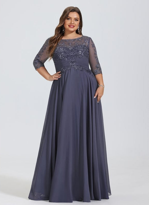 Robe De Bal Longue Marine Chic - gallery 8