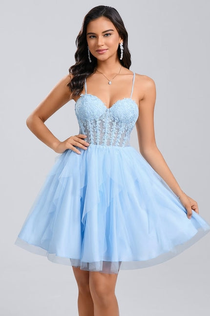 Robe De Bal Tulle Ciel