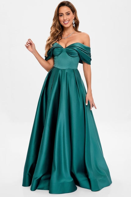 Robe De Bal Émeraude Luminescente - gallery 1