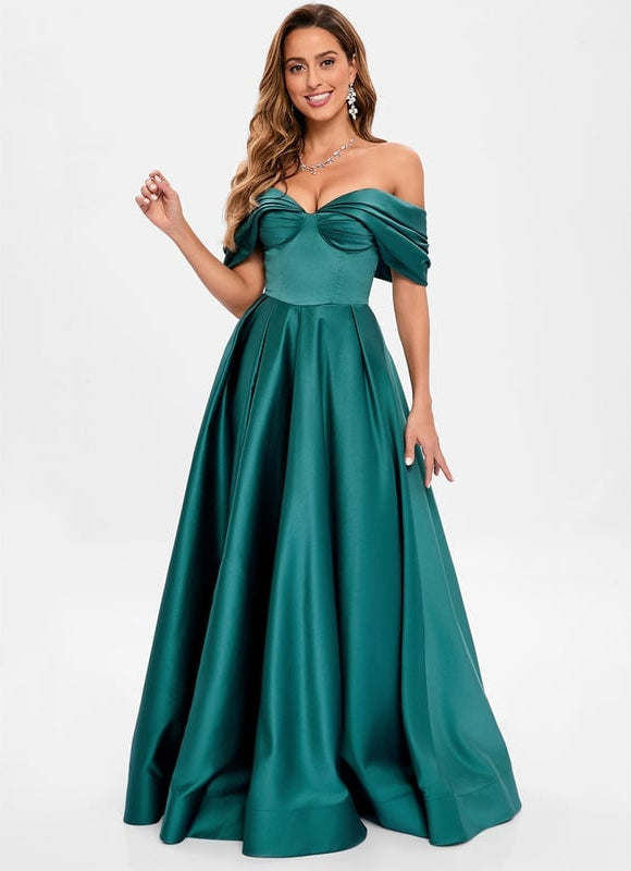 Robe De Bal Émeraude Luminescente - gallery 1