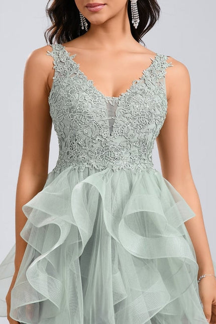 Robe De Bal Verte Volumineuse - gallery 7