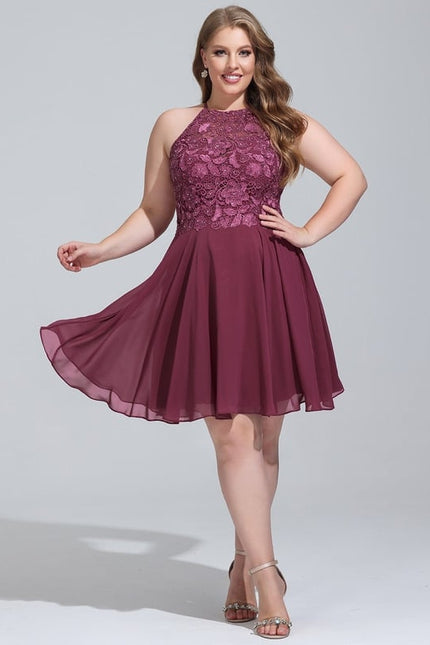 Robe De Bal Cocktail Bordeaux - gallery 4