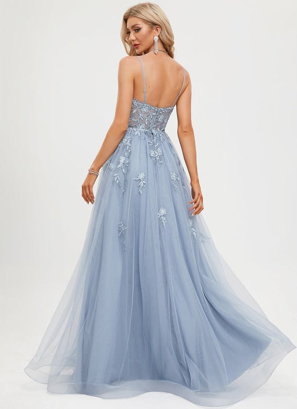 Robe De Bal Vaporeuse Céleste - gallery 4