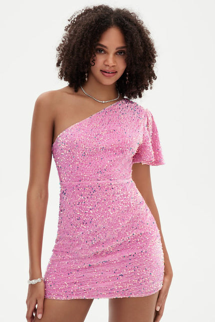 Robe De Bal Pailletée Rose - gallery 6