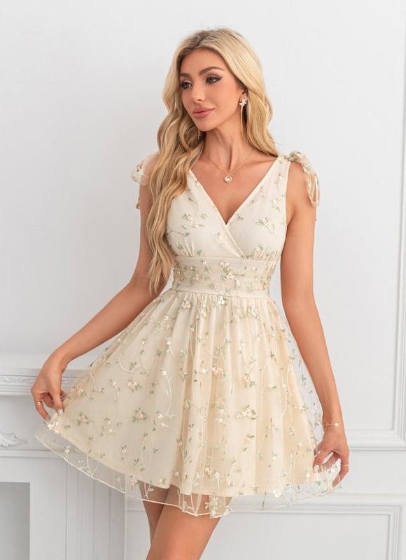 Robe De Bal Tulle Brodée