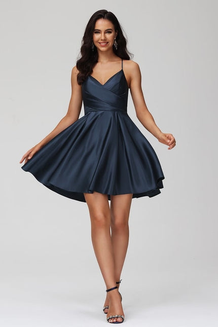 Robe De Bal Satinée Décontractée - gallery 4