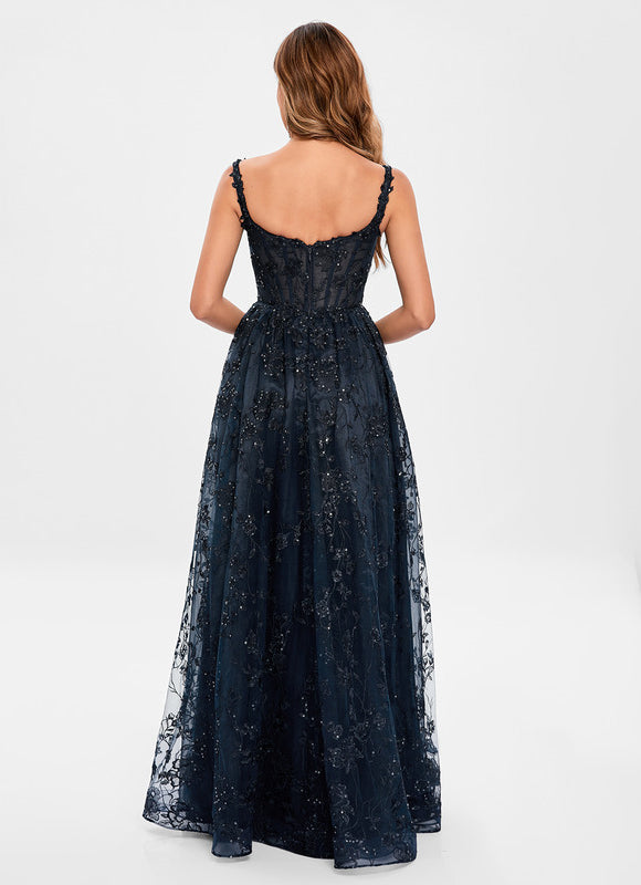 Robe De Bal Organza Marine - gallery 5