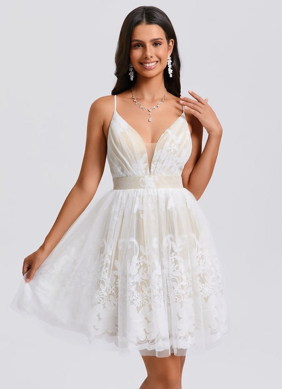 Robe De Bal Tulle Florale - gallery 7