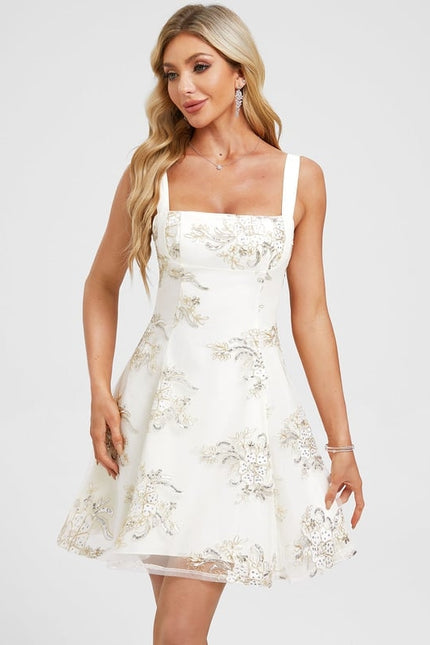 Robe De Bal Délicate Florale - gallery 1
