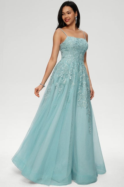 Robe De Bal Tulle Aquatique - gallery 3