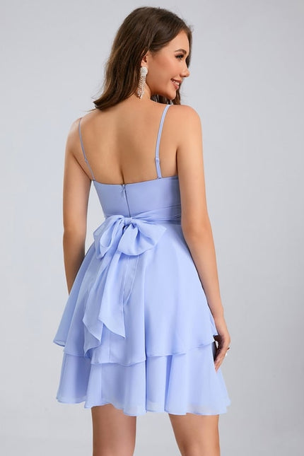 Robe De Bal Col V Marine - gallery 3