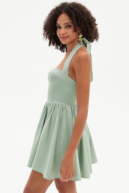 Robe De Bal Courte Émeraude - gallery 6