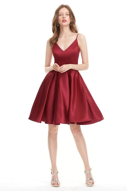 Robe De Bal Cocktail Satinée - gallery 2
