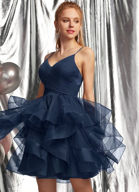 Robe De Bal Tulle Volants - gallery 1